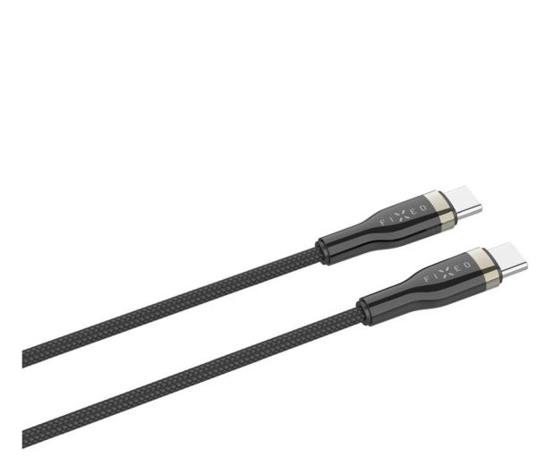 FIXED Pleciony Kabel USB-C/USB-C 0,5m 100W czarny FIXDB-CC05-BK - 1249143 - zdjęcie 2